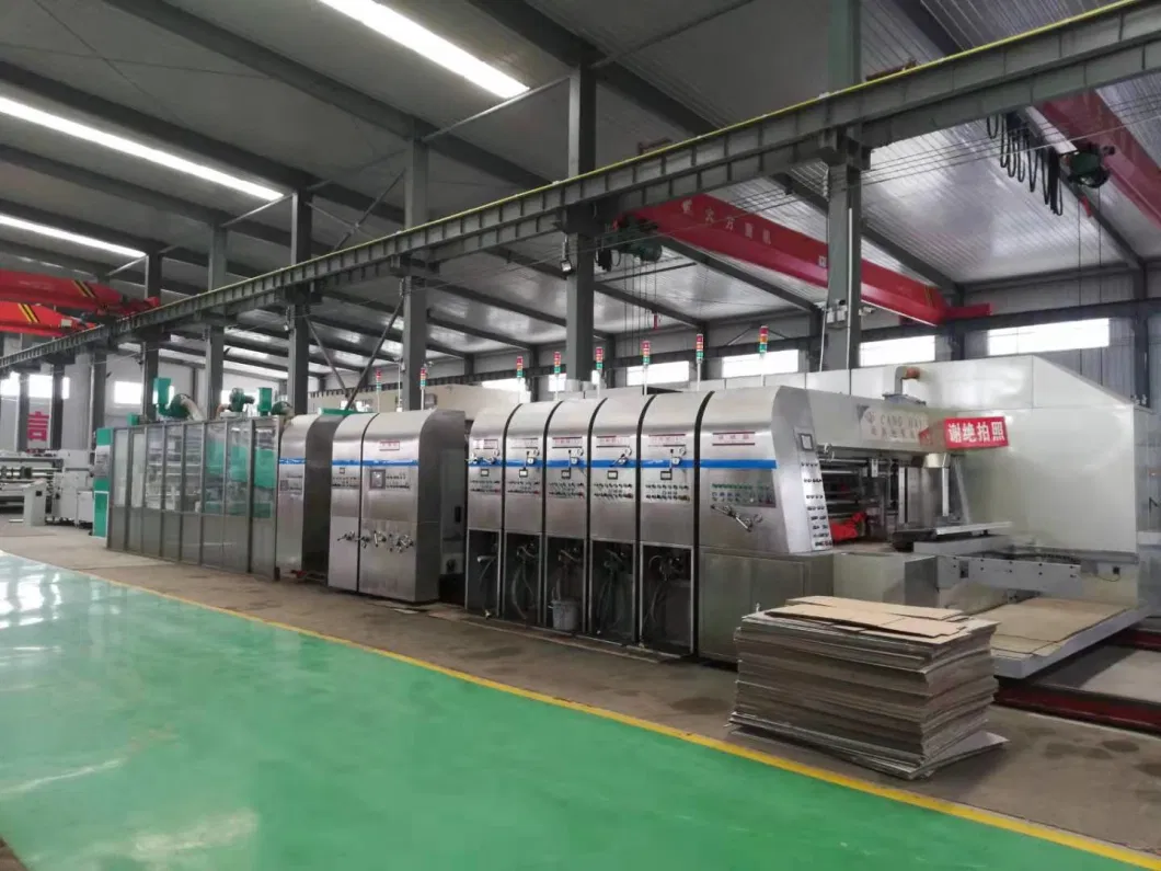 Automatic High Definition Printing Slotting Diecutting Folding Gluing Machine